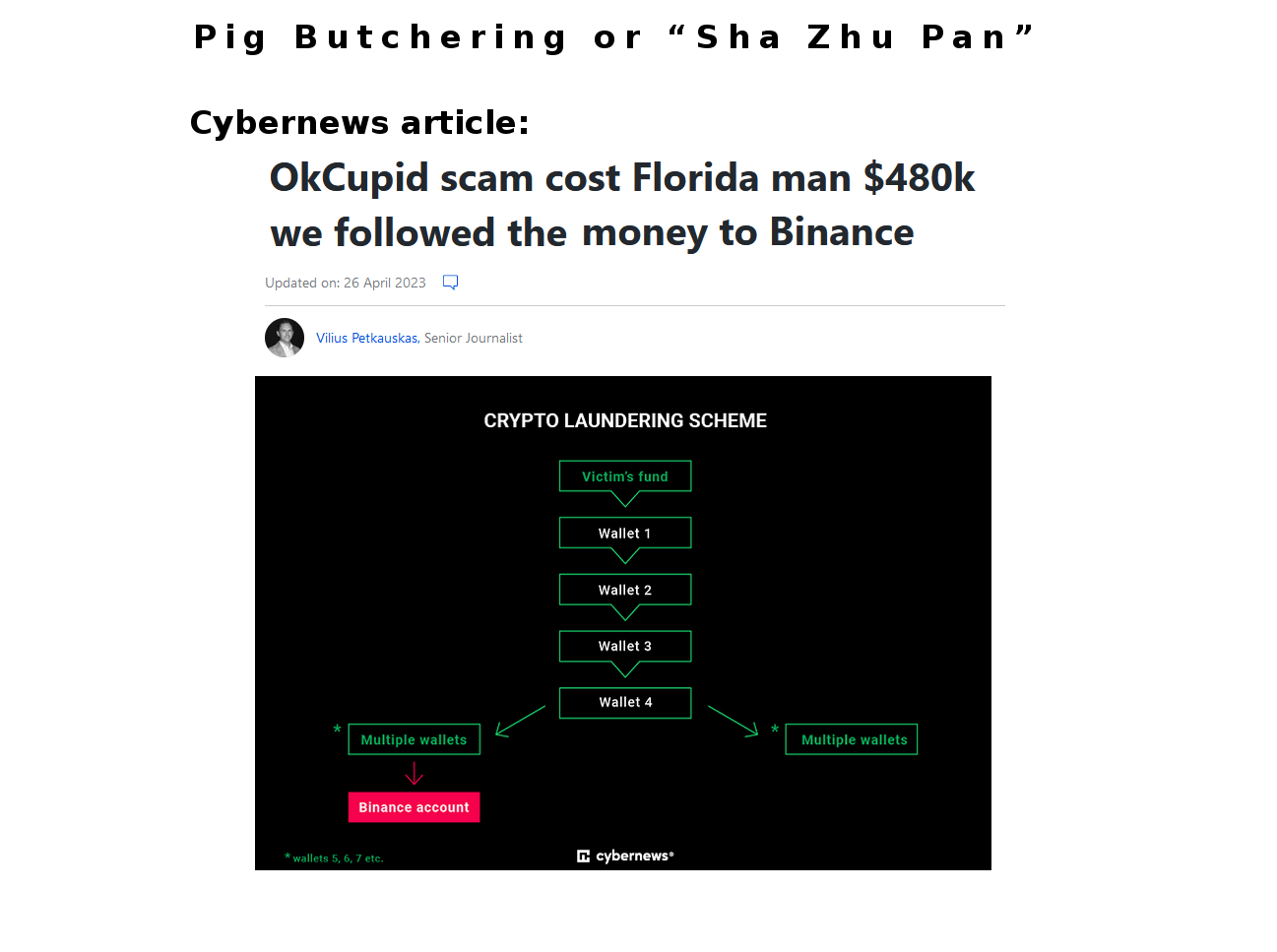More Pig Butchering or “Sha Zhu Pan”